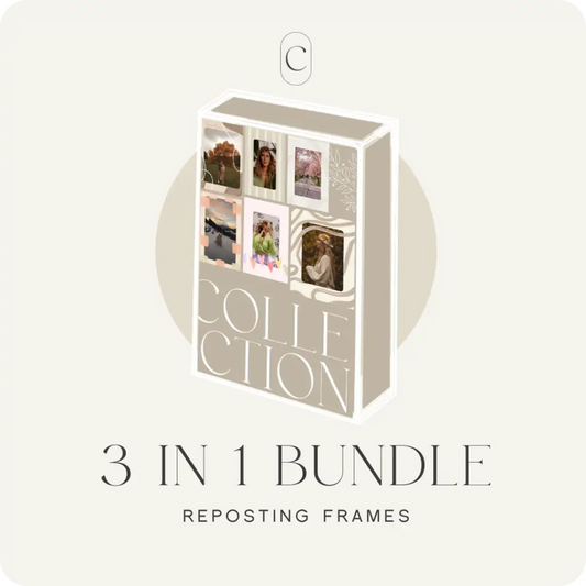 Reposting Frames - THE BUNDLE CREATE by Ana Johnson