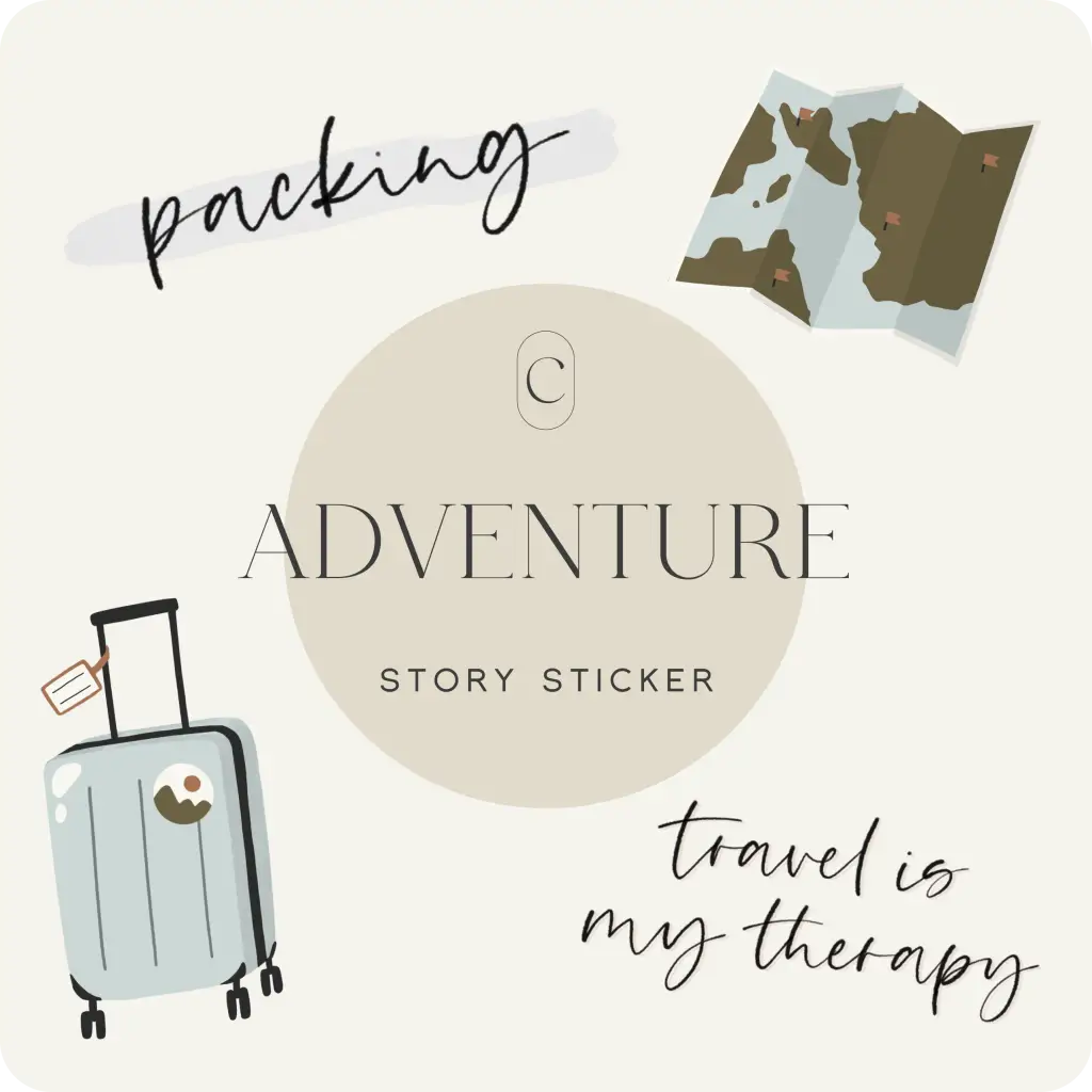 Story Sticker - TRAVEL - CREATE by Ana Johnson