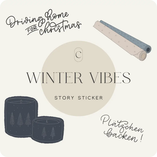Story Sticker WINTER VIBES CREATE by Ana Johnson