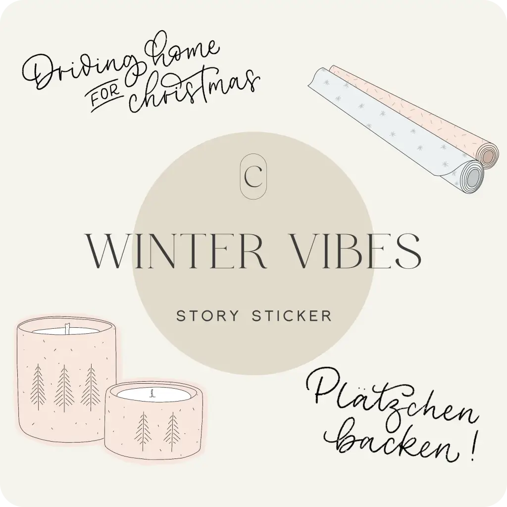 Story Sticker - WINTER VIBES CREATE by Ana Johnson