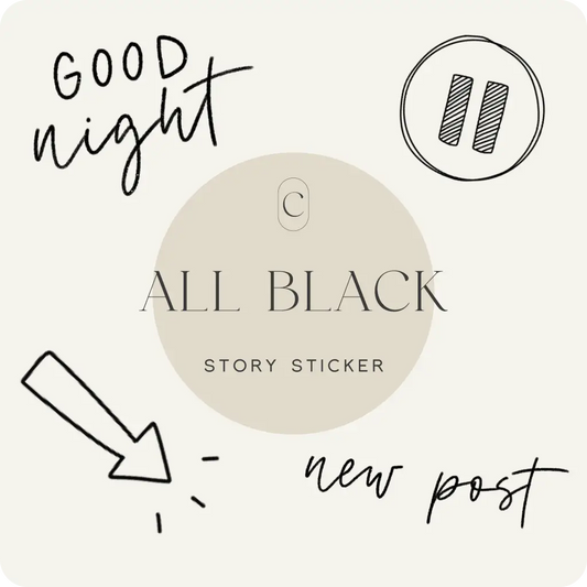 Story Sticker - ALL BLACK CREATE by Ana Johnson