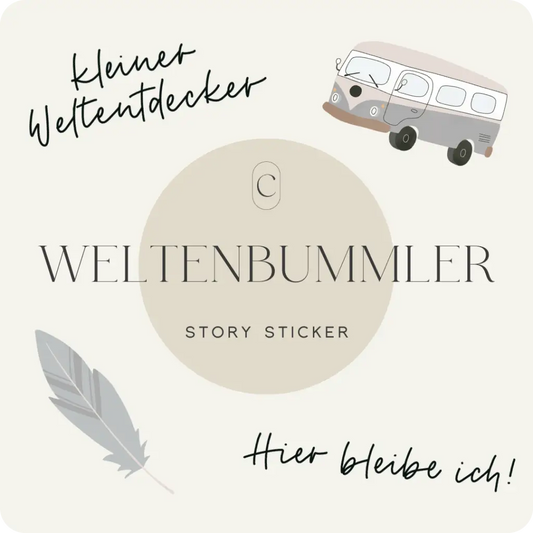 Story Sticker - WELTENBUMMLER CREATE by Ana Johnson